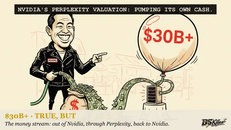 AI illustration for: Nvidia may buy into the company that turns Nvidia's chips into $750 million of "revenue."