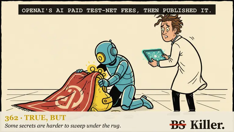 A robot feeds play coins from an open jar into a machine while a scientist logs it.