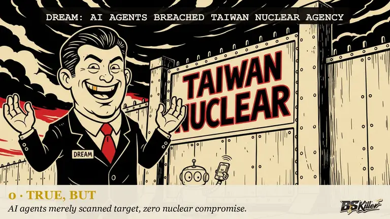 AI illustration for: The 'autonomous AI strike on a nuclear agency' was 85 cracked passwords at a personnel office.